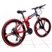 Bicycle Mercedes Benz Black Red on alloy wheels with 3 spoke wheels Bicycle Mercedes Benz Black Red on alloy wheels with 3 spoke wheels
